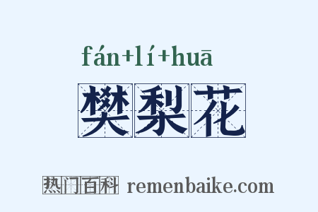 樊梨花是什么意思的图片